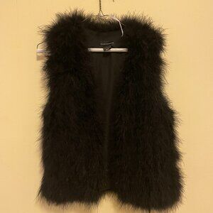 Club Monaco 100% genuine black feather vest